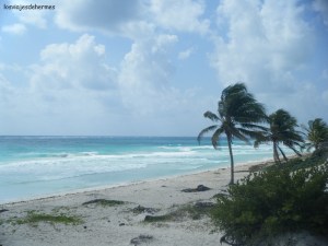 Playa antes de llegar a Sian Kaan