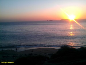 Puesta de sol a la altura del Sokhamon