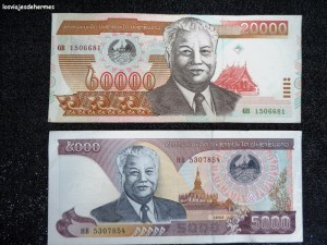 ¡Cuidado con los números laosianos en los kips!