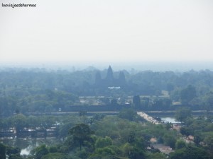 Silueta de Angkor Wat desde las alturas
