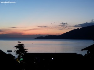 Amanecer desde el bungalow