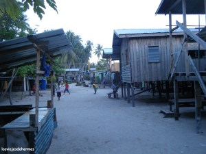 Ambiente en las "calles" de Mabul