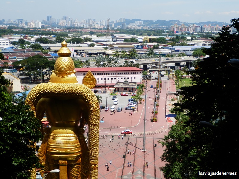 Vista de la ciudad desde las cuevas