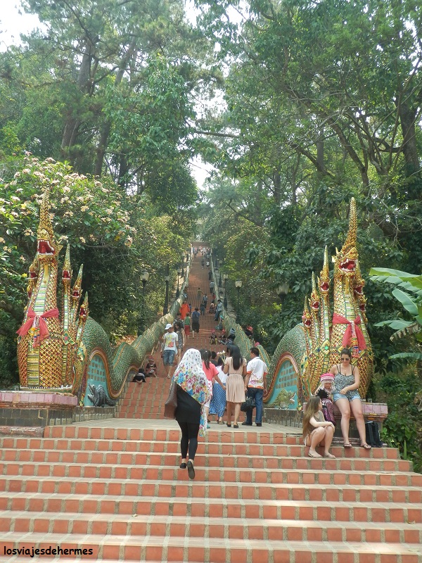 Escaleras al Doi Suthep