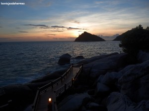 Atardecer en el Nang Yuan viewpoint