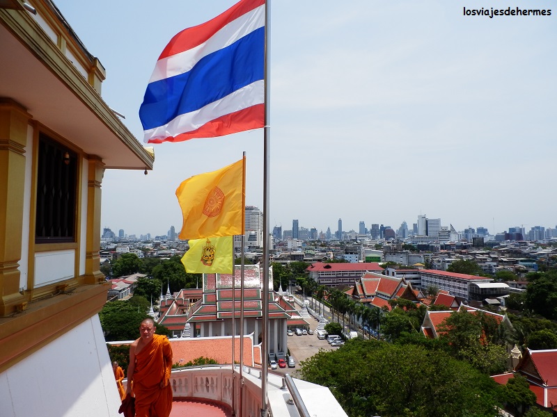 Vista de Bangkok desde el Monte Dorado