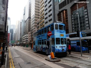 Típicos tranvías de dos plantas