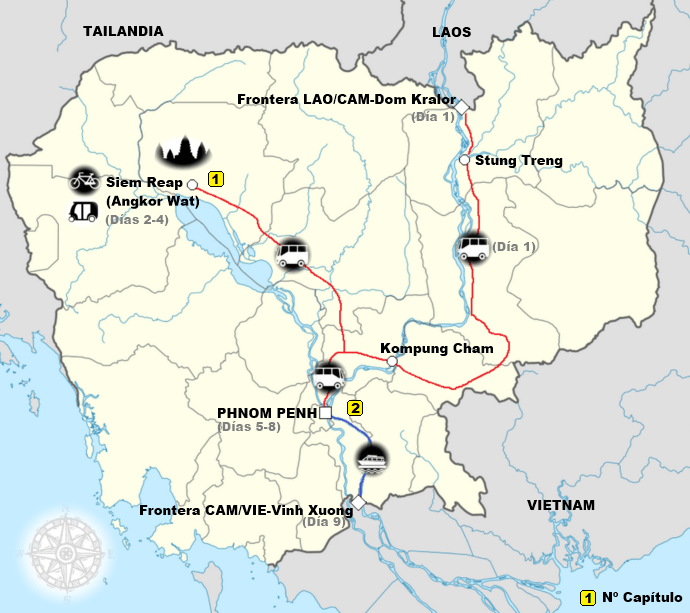 Recorrido por Camboya