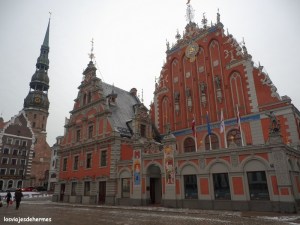 La Casa de los Cabezas Negras, icono de Riga