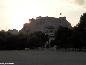 La Acrópolis desde el Templo de Zeus