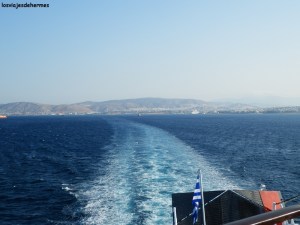 Dejando atrás el puerto de El Pireo