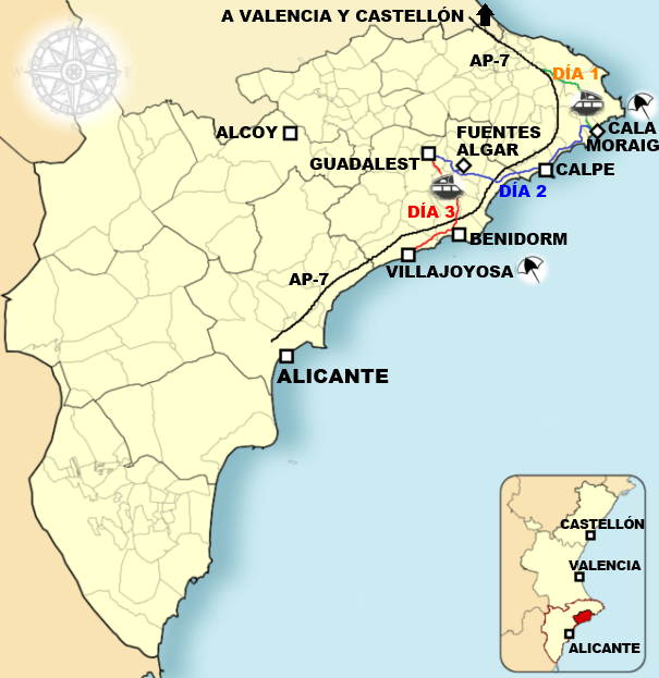 MAPA marina baja