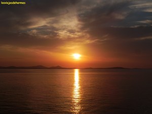Puesta de sol en Hora (Naxos)