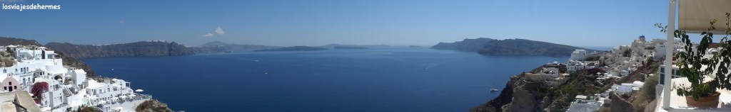 Desde la terraza de Oia