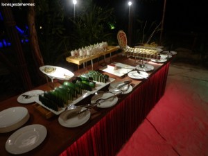 La famosa mesa de los postres